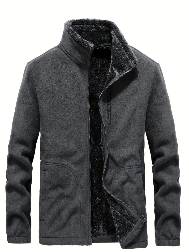 Giacca Casual Autunno/Inverno con Collo Alto e Apertura Frontale