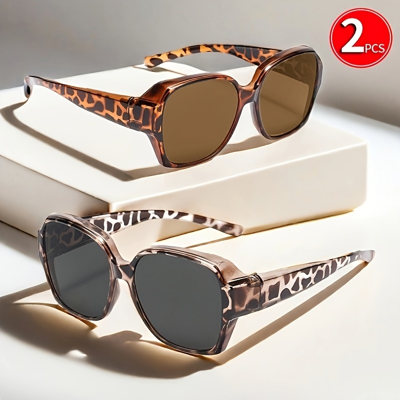 Set di 2 occhiali vintage oversize da moda regolari