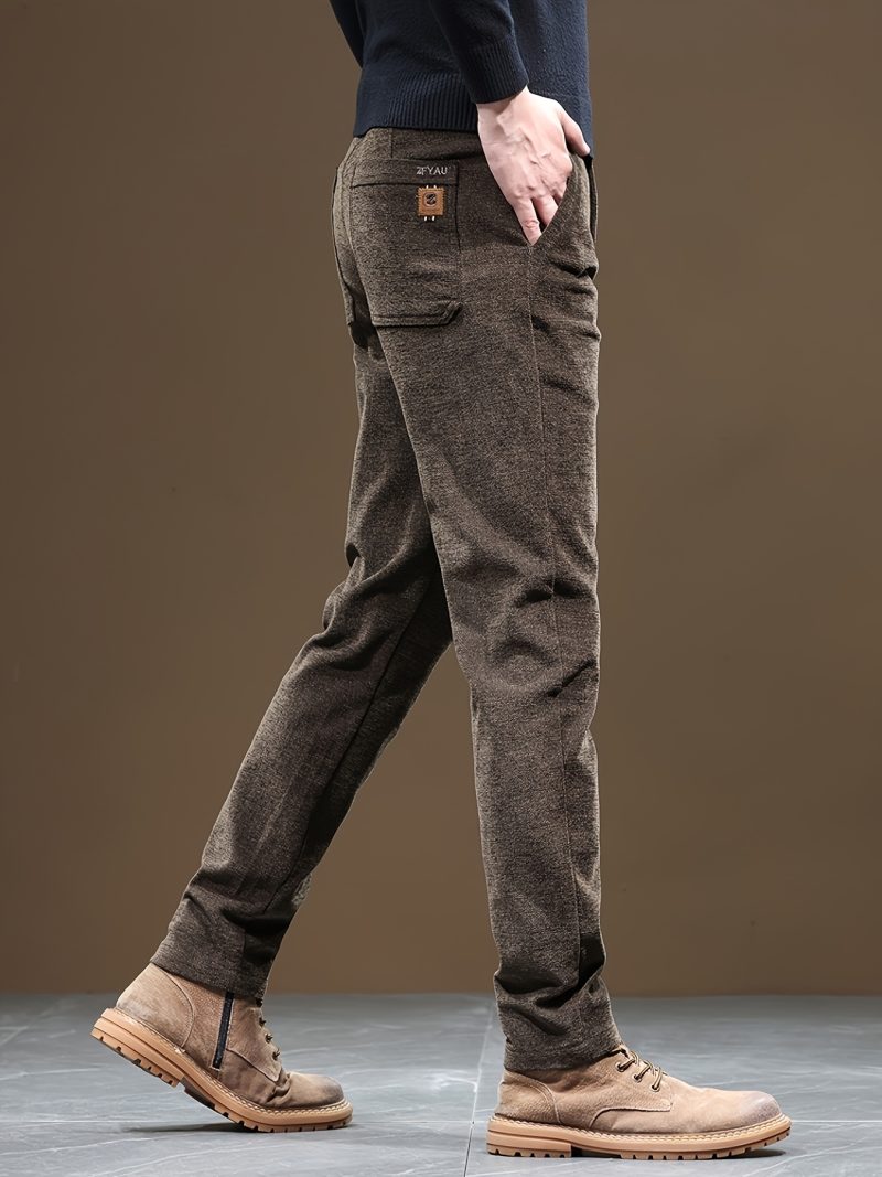 Pantaloni Casual da Uomo Nuovi Pantaloni Lunghi Grigi Elasticizzati