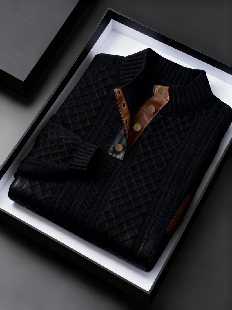 Maglione da uomo Pearson OBM in maglia con motivo a diamanti in stile vintage