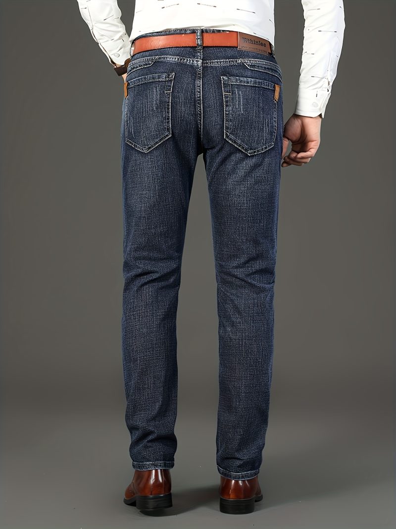 Pantalone Jeans Uomo Classici Four Seasons, Pantaloni Dritti Elasticizzati Comodi per Look Casual ed Elegante