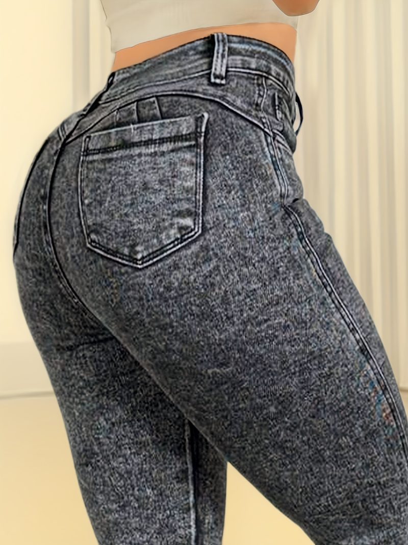 Pantalone Jeans skinny ad alta elasticità da donna, leggings eleganti e sexy