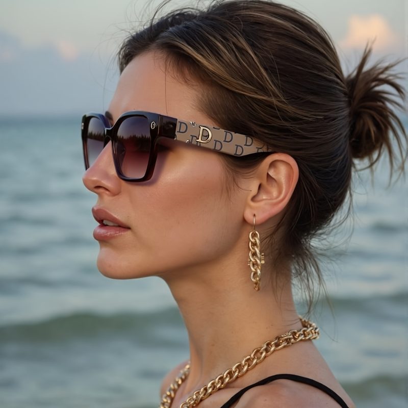 Occhiali da sole retro Cat-Eye per donne - Montatura in metallo