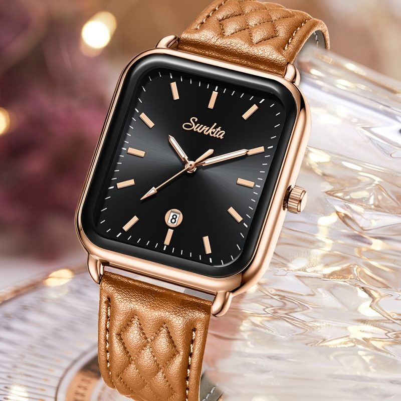 Orologio da Donna Elegante e Alla Moda, Design Quadrato