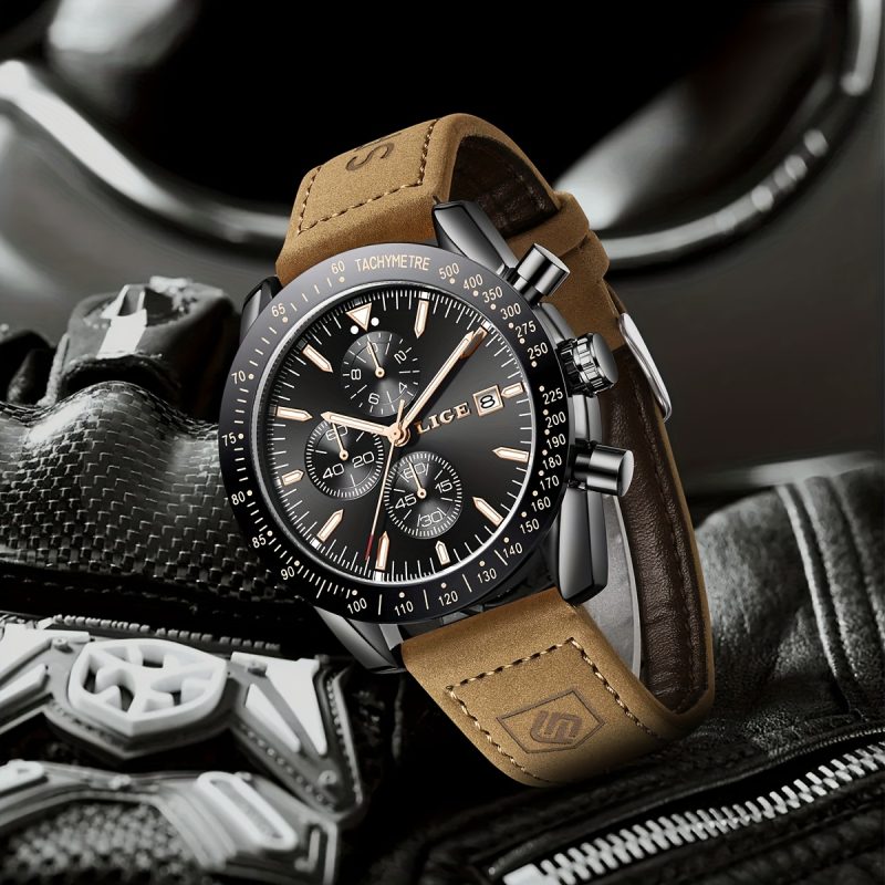 Orologio Sportivo da Uomo alla Moda per Ragazzi con Molteplici Funzioni, Calendario e Cronografo