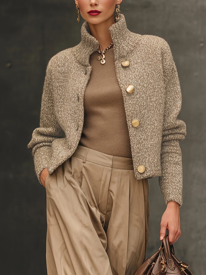 Cardigan elegante e ampio alla moda autunno inverno