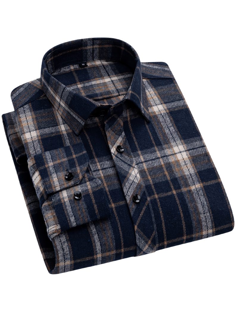Camicia a Quadri Uomo, Cappotto a Quadri Autunno Inverno,
