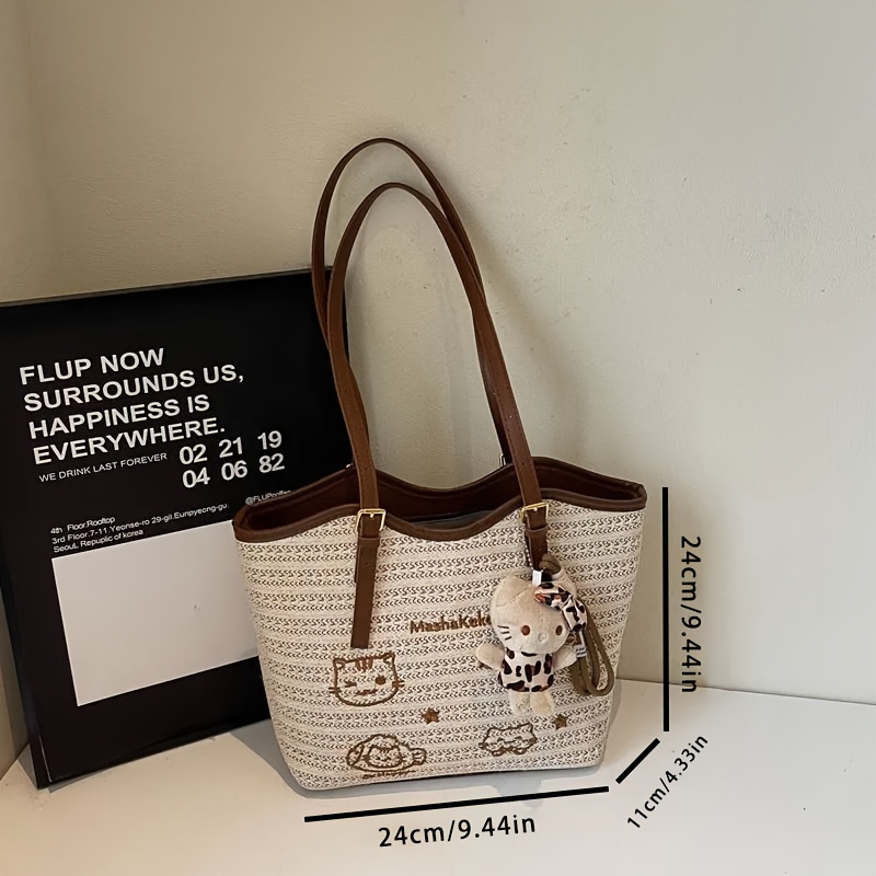 Borsa Tote Retro Hello Kitty - Borsa a Spalla per Donne con Licenza Sanrio,