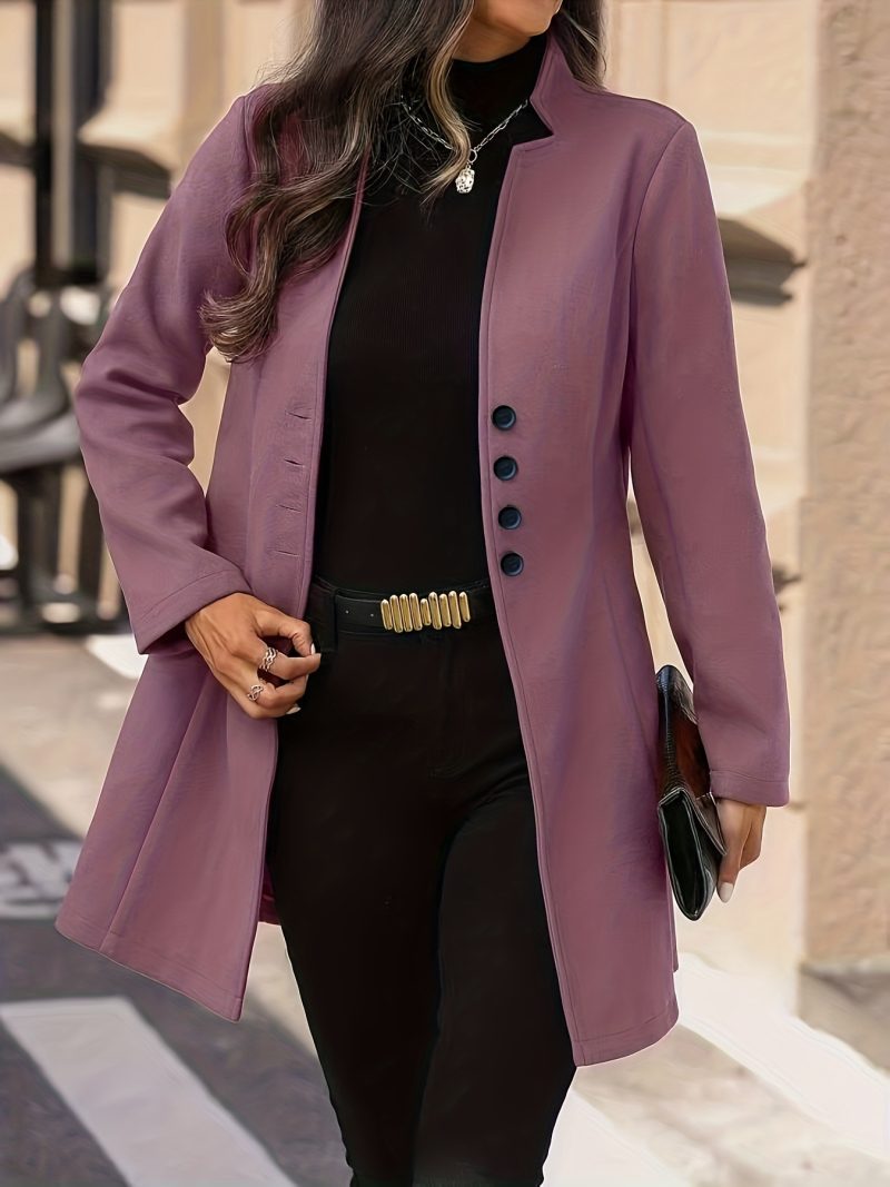 Cappotto Elegante da Donna Taglie Forti, un Capispalla di Media Lunghezza Adatto sia per Abbigliamento Formale che Casual