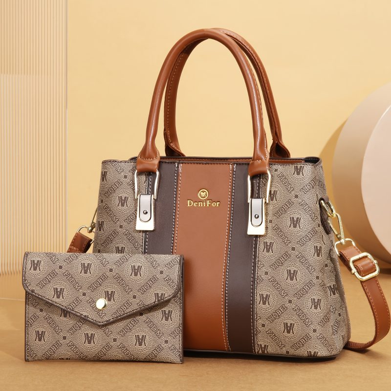 Borsa Donna Nuova, Elegante e Stilosa, Design a Colori Contrastanti, Traversa Versatile