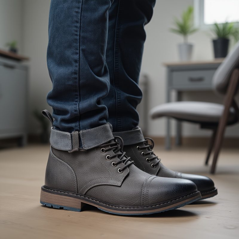 Stivali Oxford Classici da Uomo, Stivaletti Eleganti e di Alta Qualità per Outdoor