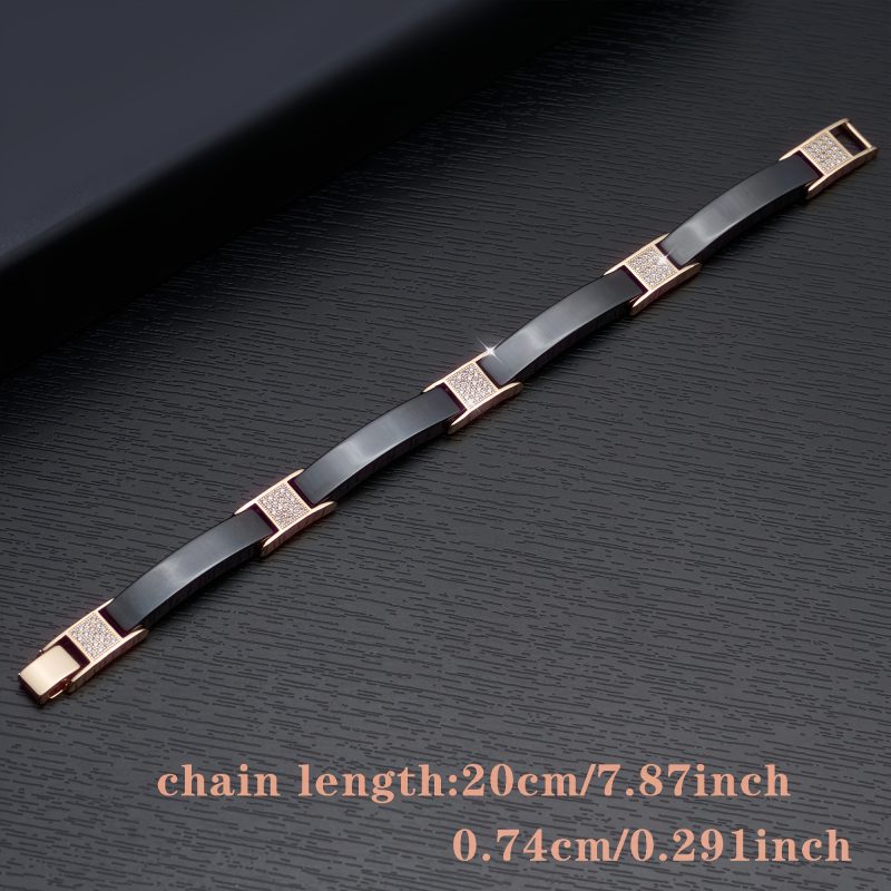 Regalo Bracciale elegante e raffinato da uomo, progettato con una punta raffinata