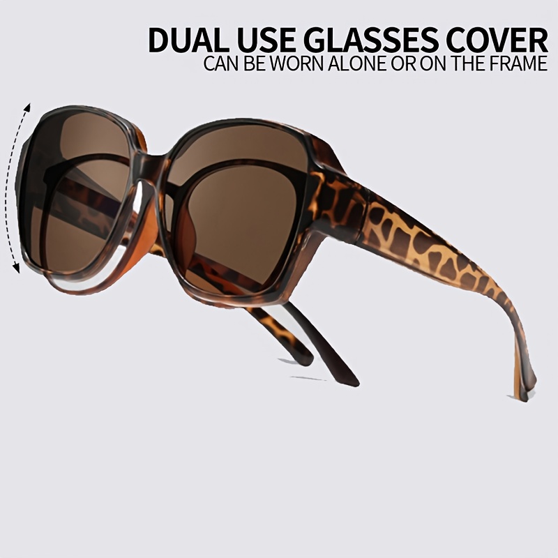 Occhiali Oversize da Sovrapporre, Occhiali Clip-On Retro, per Uomini e Donne,