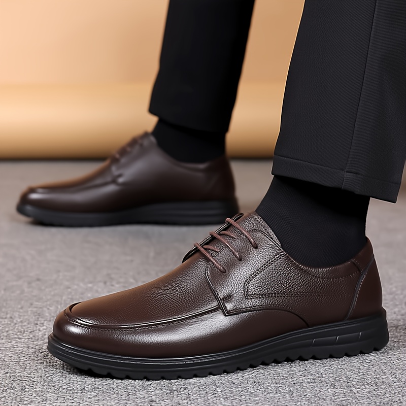 Scarpe da uomo tinta unita classiche business casual, con design a tinta unita