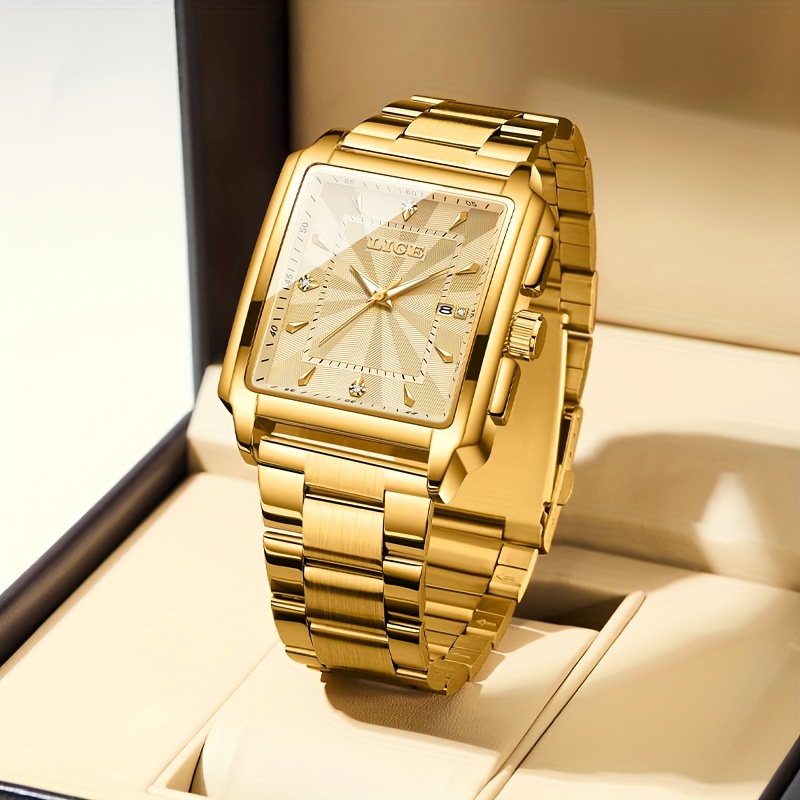 Orologio al quarzo LIGE Luxury Fashion Business | Cinturino in acciaio inossidabile,