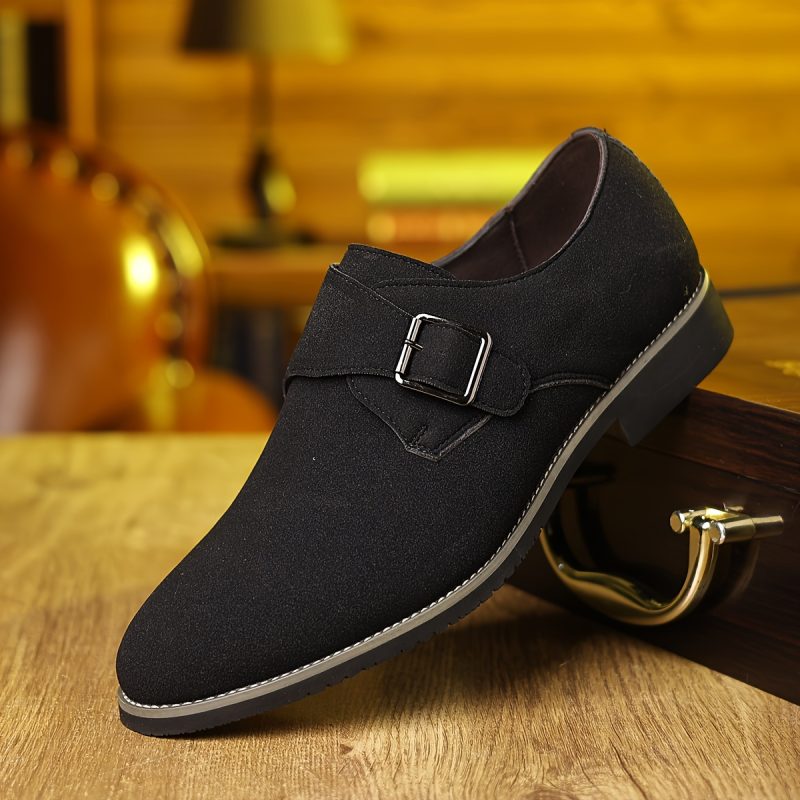 Scarpe Casual Business Britanniche Uomo con Fibbia e Colori Vivaci