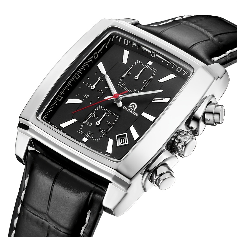 Orologio da Polso Sportivo e d'Affari alla Moda con Cronografo Analogico al Quarzo