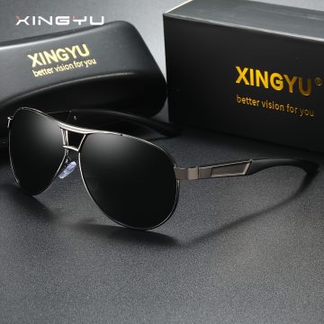 montatura-canna-di-fucile-nera-e-lente-grigia