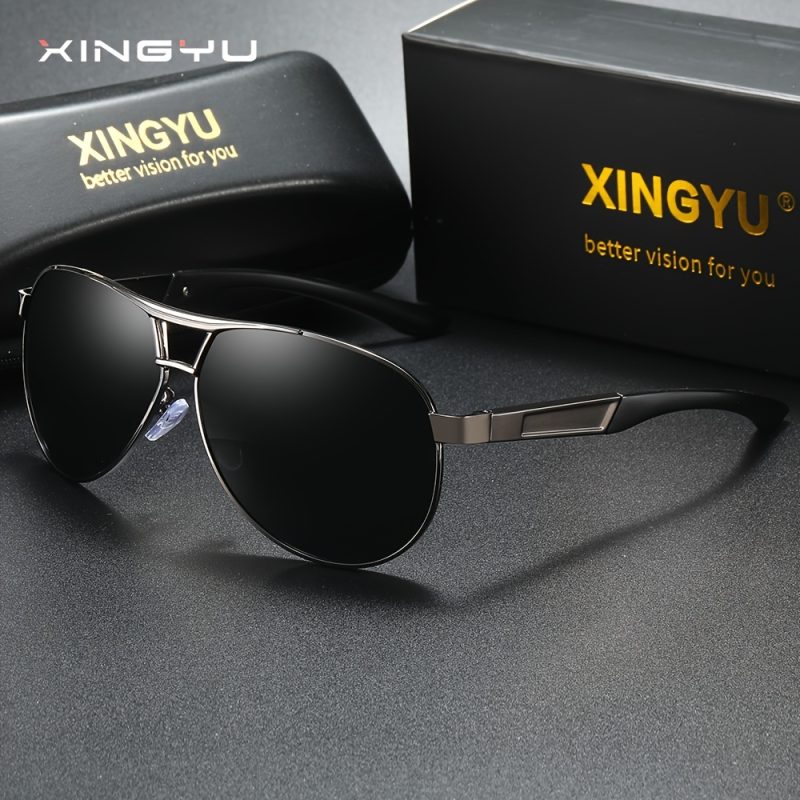 Occhiali da Sole Polarizzati da Uomo con Montatura Grande