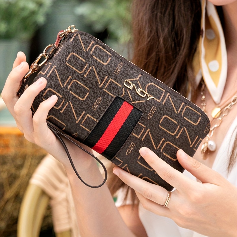 Portafoglio a Tracolla Vintage Ondy con Stampa a Lettere