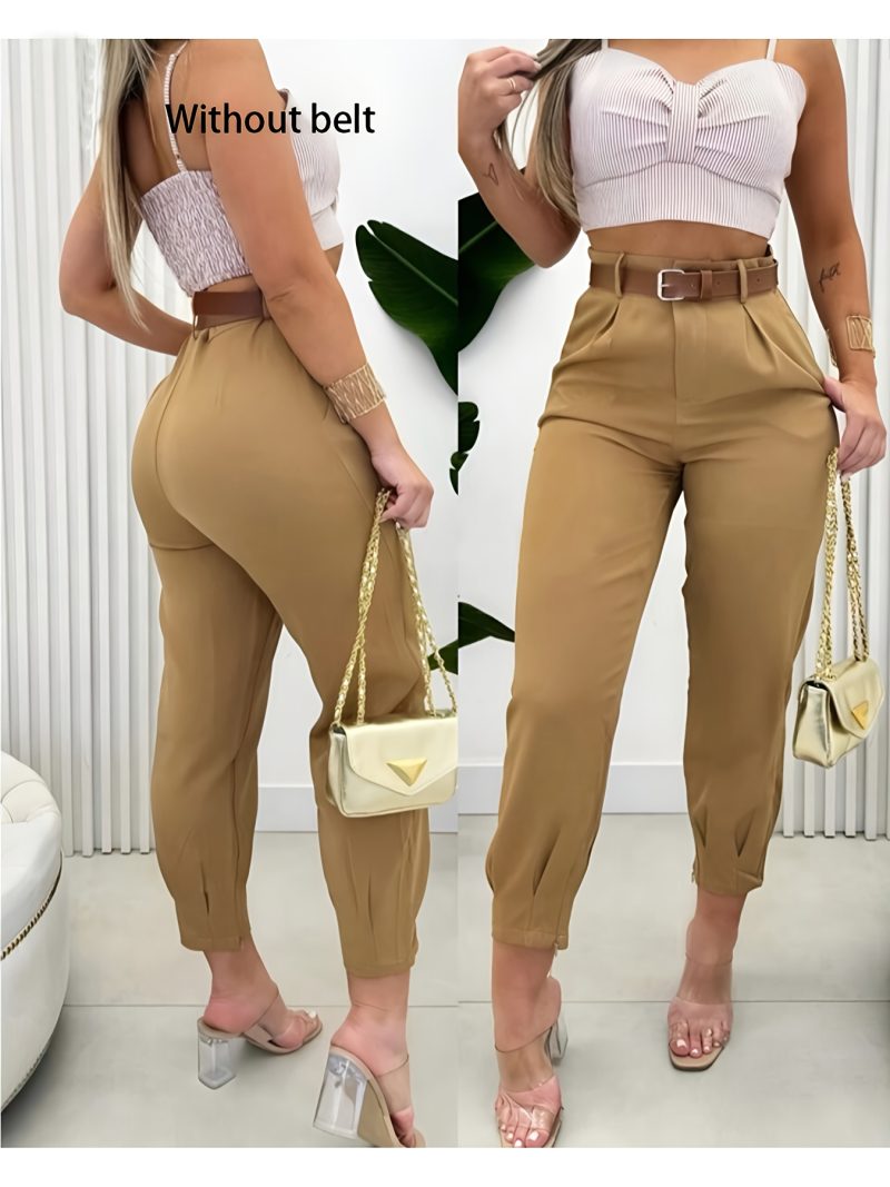 Pantaloni cargo da donna YTD a gamba dritta casual a tinta unita, novità inizio autunno