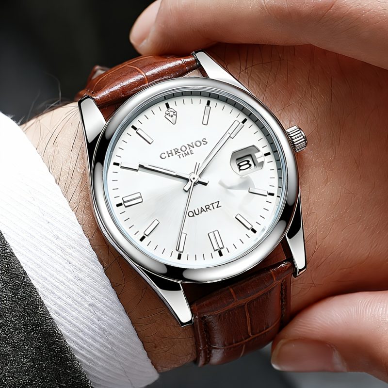 Orologio luminoso CHRONOS per uomo viene fornito con una cintura