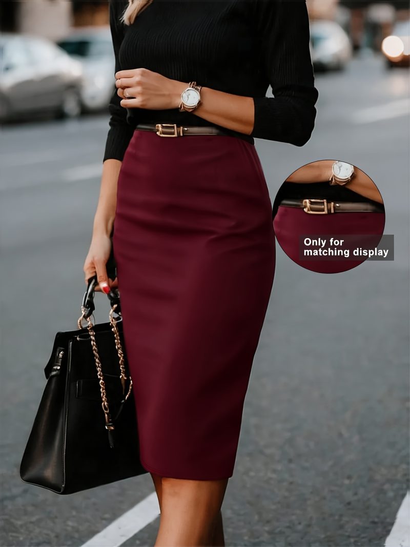 Gonna Elegante e Raffinata in Stile Vintage, Semplice e Versatile, Aderente e Slim-Fit, Ideale per Ufficio, Incontri di Lavoro e Occasioni Eleganti, Gonna Femminile di Alta Qualità