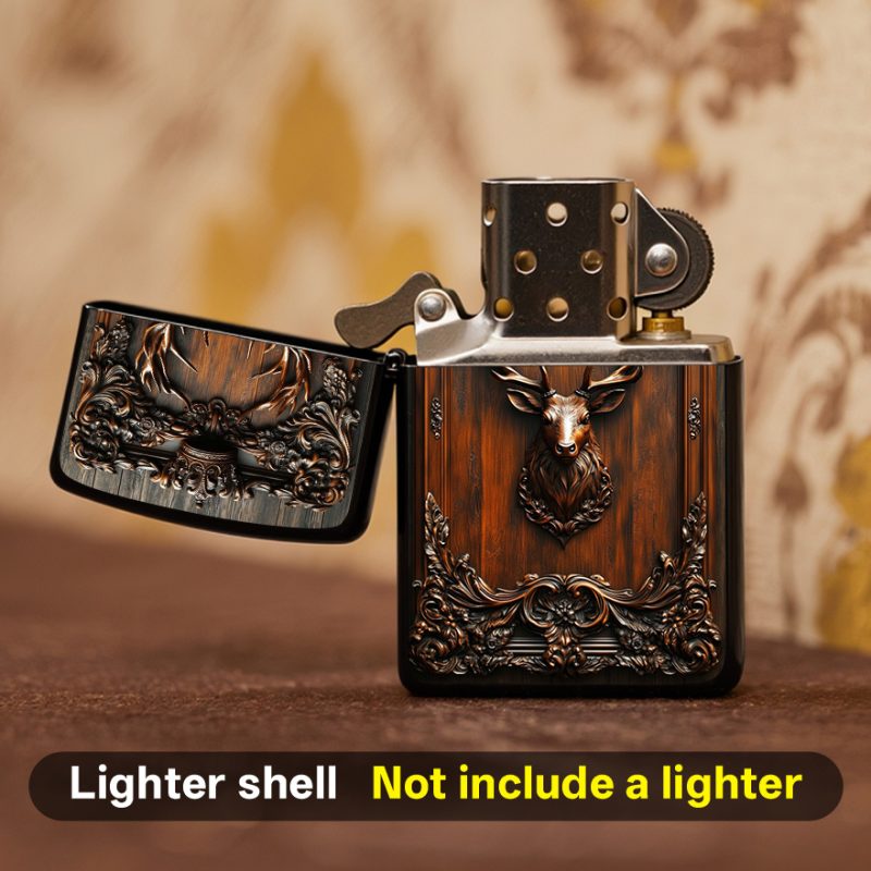 Custodia per accendino in metallo con stampa 2D,