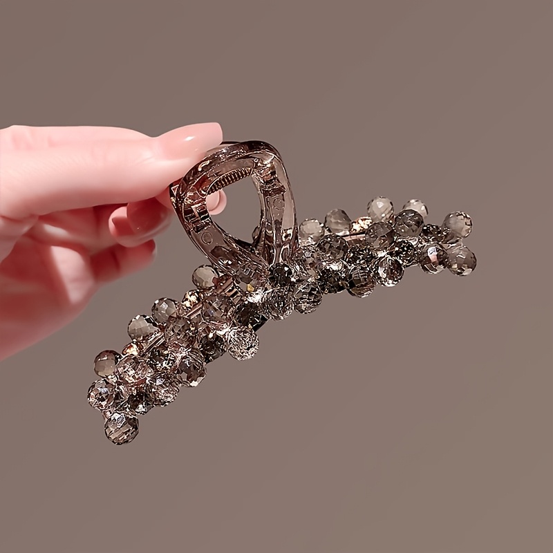 Fermaglio per capelli di lusso in cristallo, fatto a mano, adatto per occasioni casual e formali