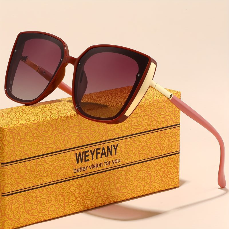 Occhiali da Sole con Montatura Grande per Donne, alla Moda e di Tendenza