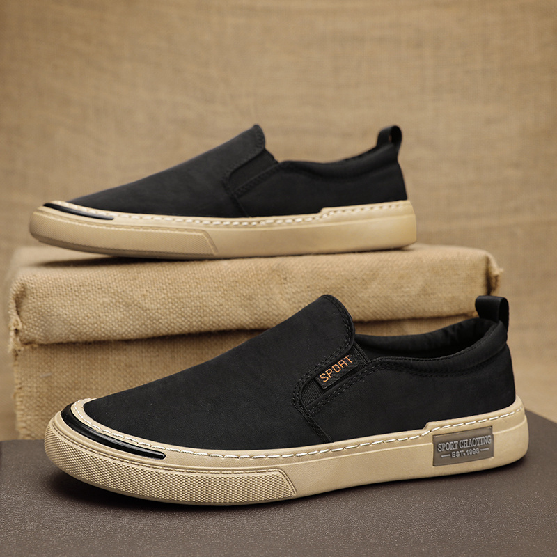 Scarpe Mocassini da uomo slip-on in tessuto di fibra di ghiaccio 4 stagioni