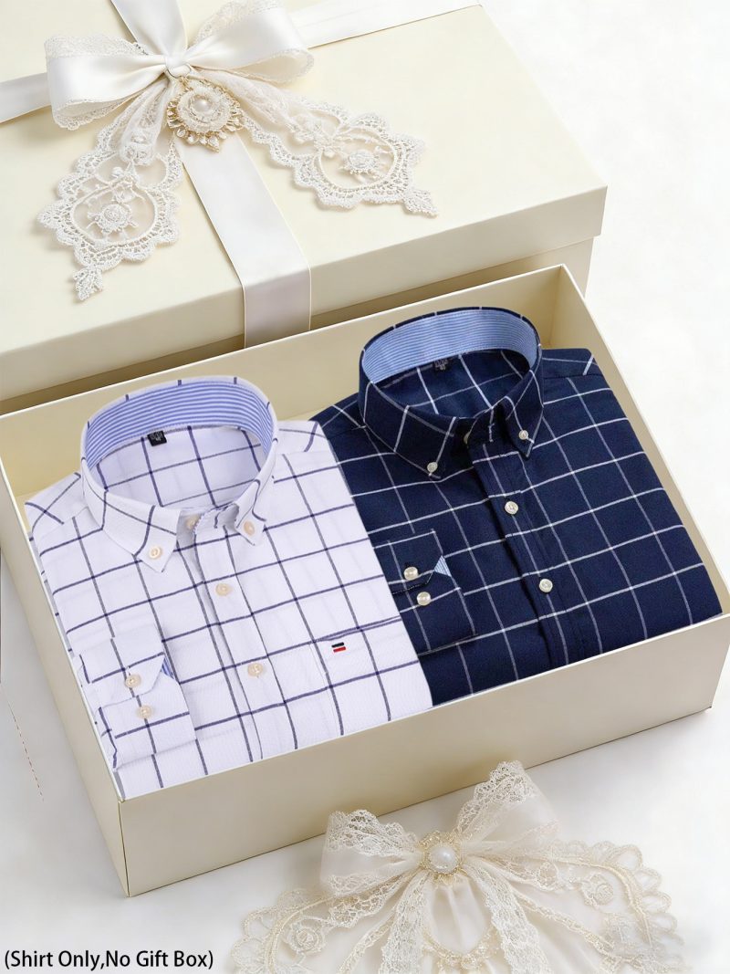 Camicia casual ampia tinta unita da uomo e da donna, camicia casual business